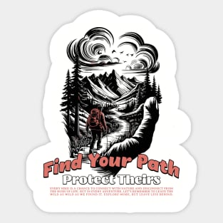 Find Their Path - Protect Theirs Sticker